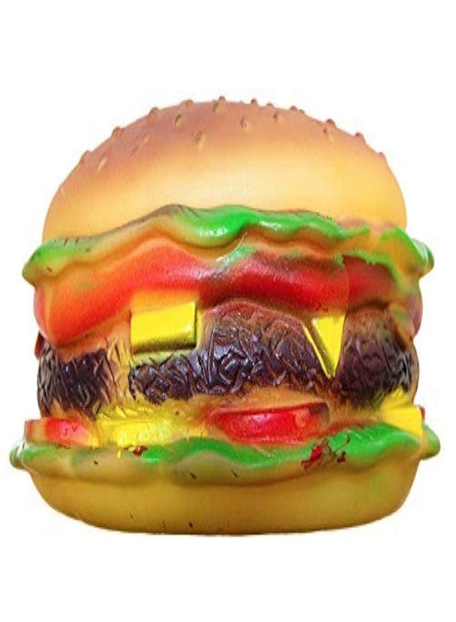 سايج سكوير لعبة برجر للكلاب من الفينيل على شكل مربع من سيج، تصدر صوتاً عند المضغ | لعبة متعددة الألوان على شكل برجر تصدر صوتاً عند المضغ | متينة وآمنة وتفاعلية | مثالية للكلاب الصغيرة والمتوسطة الحجم | تعزز وقت اللعب وتدعم صحة الأسنان - Image 1